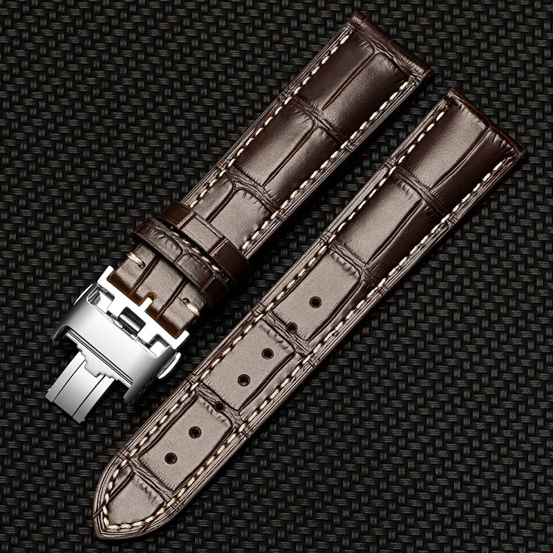 Wholesale Crocodile Patterned Cowhide Strap